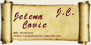 Jelena Čović vizit kartica